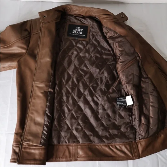Men's Classic Brown Leather Jacket